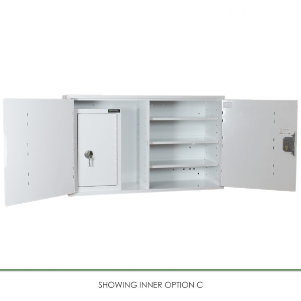 CMED403C medicine cabinet with internal controlled drugs cabinet