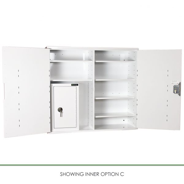 CMED404C Medicine Cabinet with Internal Controlled Drugs Cabinet