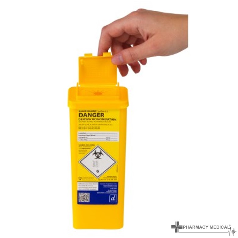 0.5l Sharps Bin Yellow Sharps Bin from Pharmacy Medical