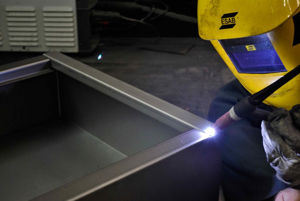 Welding a bespoke controlled drugs cabinet