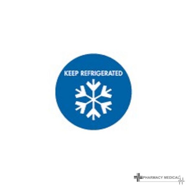 keep refrigerated prescription alert sticker