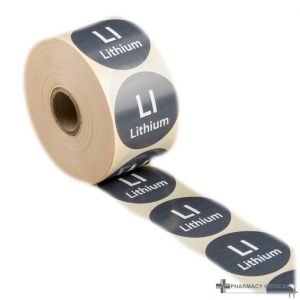 lithium prescription alert stickers