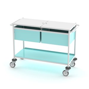 MR040 Large medical records trolley