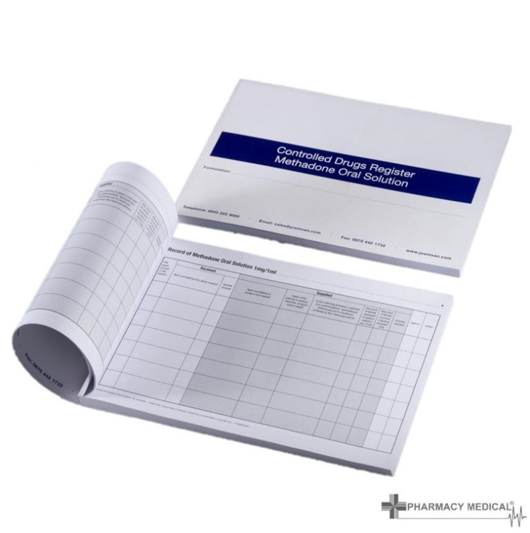 Cd Register Insert Yellow Controlled Drugs Register Inserts | CD Register Inserts