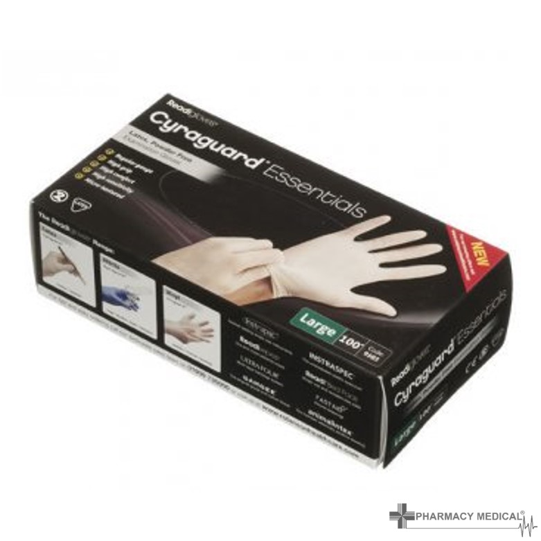 powdered latex disposable gloves Controlled Drugs from