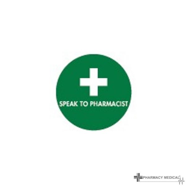 speak to pharmacist prescription alert stickers