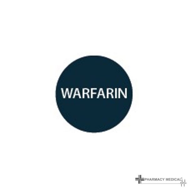 warfarin prescription alert stickers
