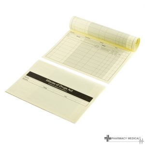 yellow controlled drugs register inserts