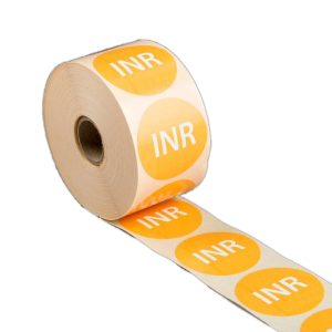 INR prescription alert sticker
