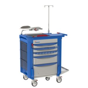 Resuscitation cart LECCRP5 in blue