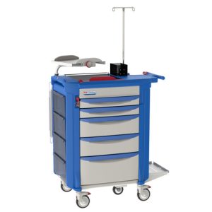 Resuscitation cart LECCRP7 in blue