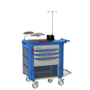 Resuscitation cart LECCRP8 in blue