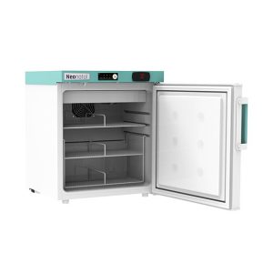 LEC Medical Neonatal NSR47BT 47L Fridge from side with door open fully