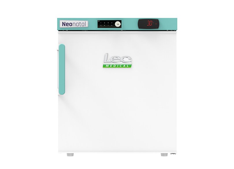 LEC Medical Neonatal NSR47BT 47L Fridge from front with door closed