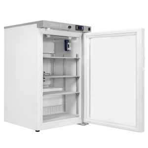 CMRTSG59 glass Door Room Temperature Storage Cabinet from side open