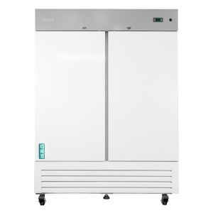 Coolmed CMRTSS500 Solid Door RTS Cabinet from front with door closed