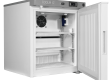 CMRTSS29 Solid Door Room Temperature Storage Cabinet open showing shelves