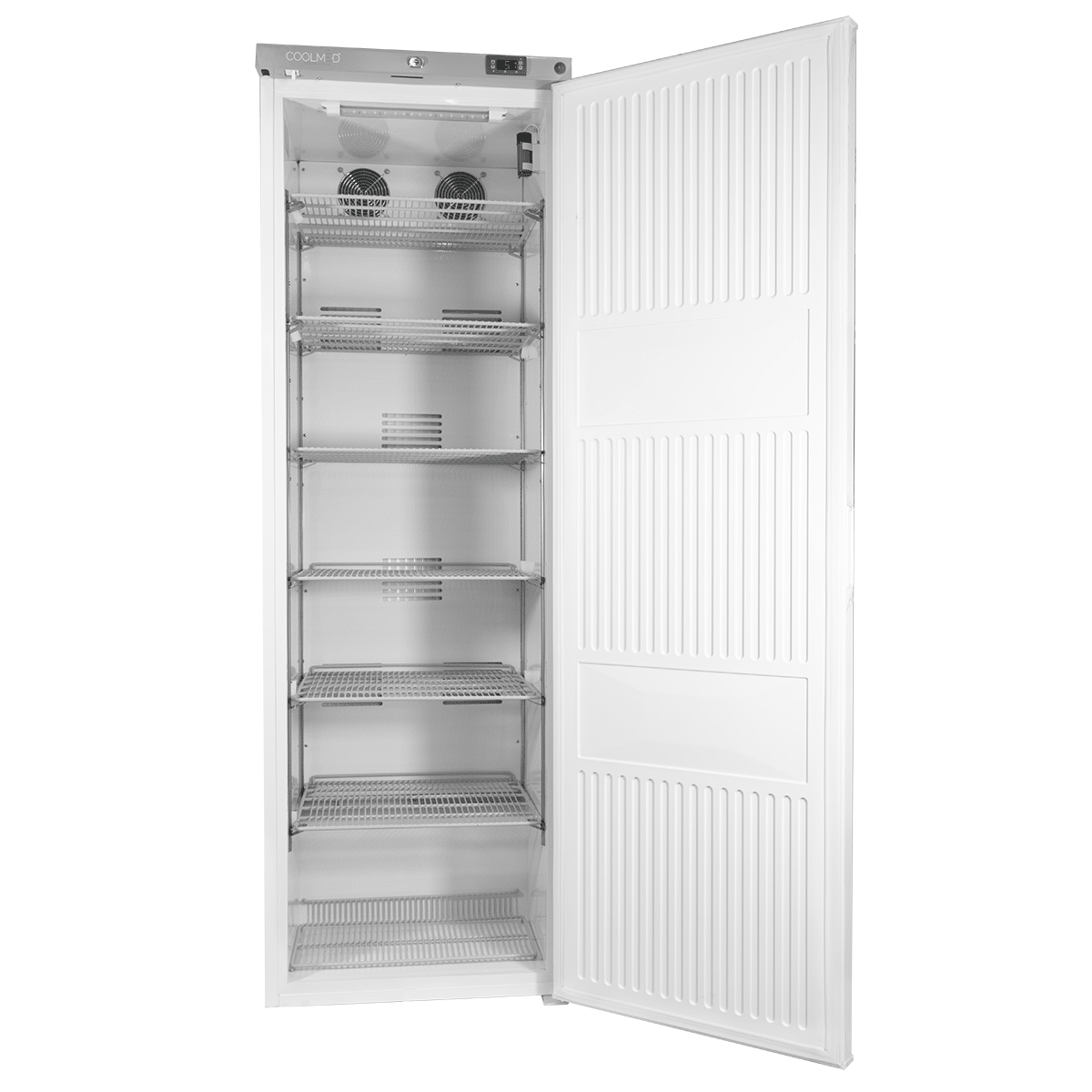 CoolMed Neonatal CMN400 Neonatal breast milk fridge from the front with the door open