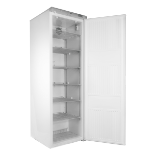Coolmed CMRTSS400 Solid Door RTS Cabinet from side with door open