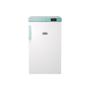 Lec Pharmacy Essential PESR120DC Solid door pharmacy fridge from the front with the door closed