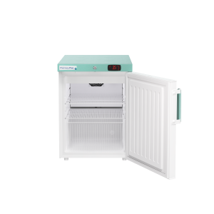 Lec Pharmacy Plus PPSR80BT pharmacy fridge front the front with the door open